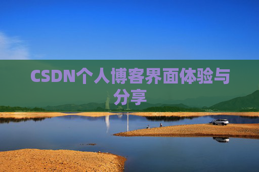 CSDN个人博客界面体验与分享